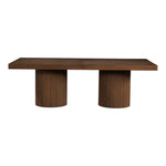 Belinda 96" / 144" Solid Wood And Oak Veneer Dining Table (3 Boxes) in Brown