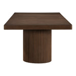 Belinda 96" / 144" Solid Wood And Oak Veneer Dining Table (3 Boxes) in Brown