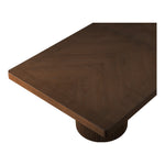 Belinda 96" / 144" Solid Wood And Oak Veneer Dining Table (3 Boxes) in Brown