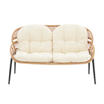 Pine 4-Piece Conversation Set in Cream