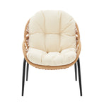 Pine 4-Piece Conversation Set in Cream
