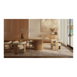 Belinda 96" / 144" Solid Wood And Oak Veneer Dining Table (3 Boxes) in Natural