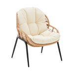 Pine 4-Piece Conversation Set in Cream