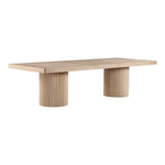 Belinda 96" / 144" Solid Wood And Oak Veneer Dining Table (3 Boxes) in Natural