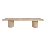 Belinda 96" / 144" Solid Wood And Oak Veneer Dining Table (3 Boxes) in Natural