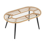 Pine 4-Piece Conversation Set in Cream