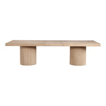 Belinda 96" / 144" Solid Wood And Oak Veneer Dining Table (3 Boxes) in Natural