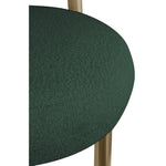 Bordeaux Boucle Fabric Upholstered Accent Chair in Green