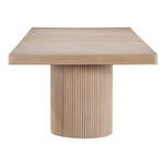 Belinda 96" / 144" Solid Wood And Oak Veneer Dining Table (3 Boxes) in Natural