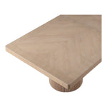 Belinda 96" / 144" Solid Wood And Oak Veneer Dining Table (3 Boxes) in Natural