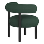 Bordeaux Boucle Fabric Upholstered Accent Chair in Green