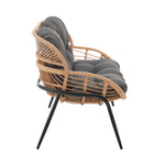 Pine 4-Piece Conversation Set in Gray