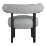 Bordeaux Boucle Fabric Upholstered Accent Chair in Grey