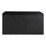 Fluted Solid Wood And Oak Veneer Dresser in Black