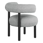 Bordeaux Boucle Fabric Upholstered Accent Chair in Grey