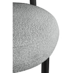 Bordeaux Boucle Fabric Upholstered Accent Chair in Grey