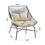 Ashland 5-Piece Conversation Set in Cream