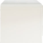 Fluted Solid Wood And Oak Veneer Dresser in Cream
