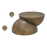 Boulder Iron Coffee Table in Gold