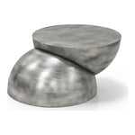 Boulder Iron Coffee Table in Silver