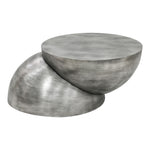 Boulder Iron Coffee Table in Silver