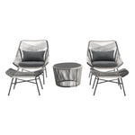 Ashland 5-Piece Conversation Set in Gray