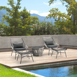 Ashland 5-Piece Conversation Set in Gray
