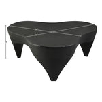 Bourges Aluminum Coffee Table in Black