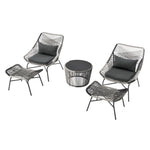 Ashland 5-Piece Conversation Set in Gray