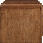 Fluted Solid Wood And Oak Veneer Dresser in Walnut