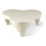 Bourges Aluminum Coffee Table in Cream