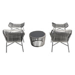 Ashland 5-Piece Conversation Set in Gray