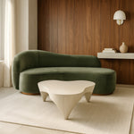 Bourges Aluminum Coffee Table in Cream