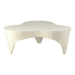 Bourges Aluminum Coffee Table in Cream