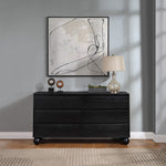 Kent Ash Wood Dresser in Black