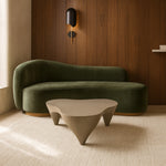 Bourges Aluminum Coffee Table in Taupe