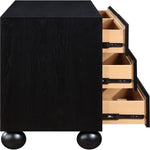 Kent Ash Wood Dresser in Black