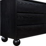 Kent Ash Wood Dresser in Black