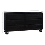 Kent Ash Wood Dresser in Black