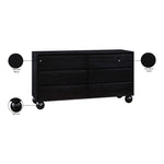 Kent Ash Wood Dresser in Black