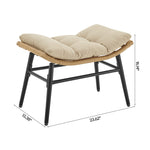 Benson 3-Piece Lounge Chair Set in Cream