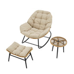 Benson 3-Piece Lounge Chair Set in Cream