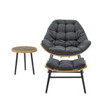 Benson 3-Piece Lounge Chair Set in Gray