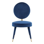 Brandy Velvet Upholstered Dining Chair in Navy