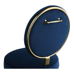 Brandy Velvet Upholstered Dining Chair in Navy