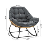Benson 3-Piece Lounge Chair Set in Gray