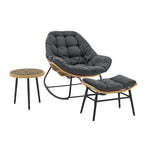 Benson 3-Piece Lounge Chair Set in Gray