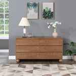 Kent Ash Wood Dresser in Walnut