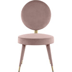 Brandy Velvet Upholstered Dining Chair in Pink