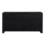 Fairfax Solid Wood And Oak Veneer Dresser in Black